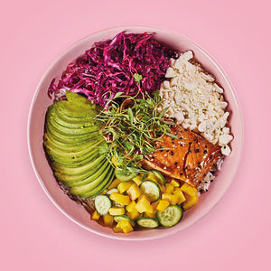 Mango Salmon Bowl at Keik Restaurant Miami