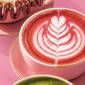 Pink Vanilla Latte at Keik Restaurant Miami