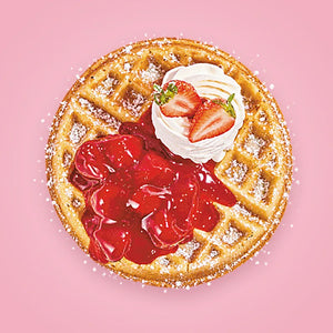 Strawberries & Cream Waffle at Keik Restaurant Miami