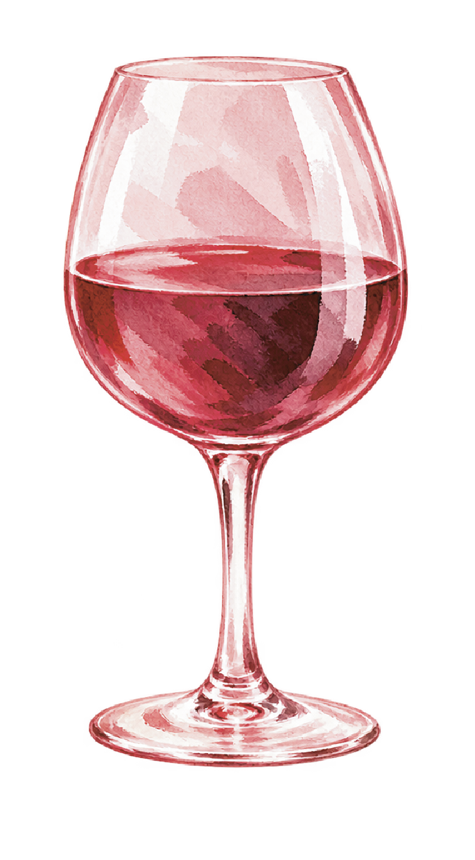 Glass of wine during Happy Hour at Keik Restaurant