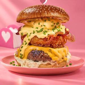 Brunch Girl Burger at Keik Restaurant Miami