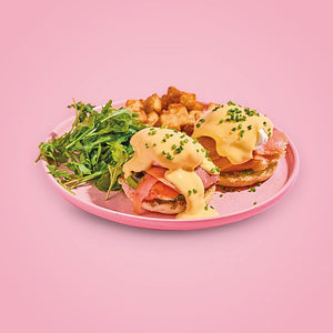 Salmon Benedict at Keik Restaurant Miami