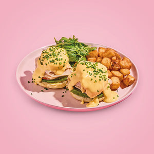 Turkey Benedict at Keik Restaurant Miami